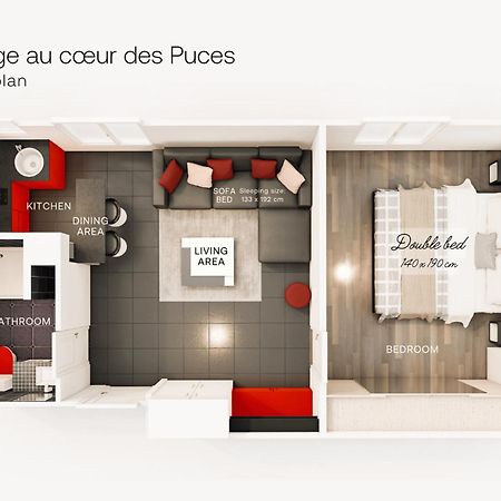 شقة Marche Aux Puces De Saint-Ouen المظهر الخارجي الصورة